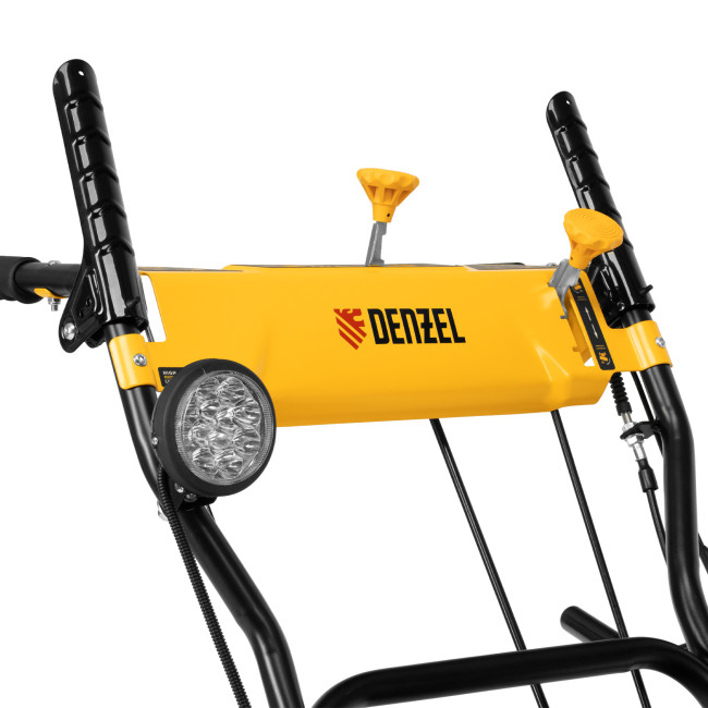 Гибридная снегоуборочная машина с функц. подметания SWB-800, 212 сс, руч. старт, 2 насадки// Denzel в Новосибирске