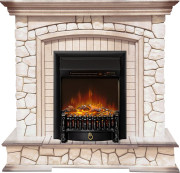 Каминокомплект Preston - Белый/Слоновая кость с патиной с очагом Fobos FX M Black RC Каминокомплект Preston - Белый/Слоновая кость с патиной с очагом Fobos FX M Black RC