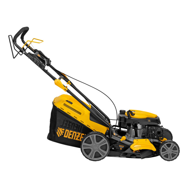 Газонокосилка бензиновая GLD-460SP, 146 куб.см, ширина 46 см, привод 7 уровней, травосборник 50 л Denzel в Новосибирске