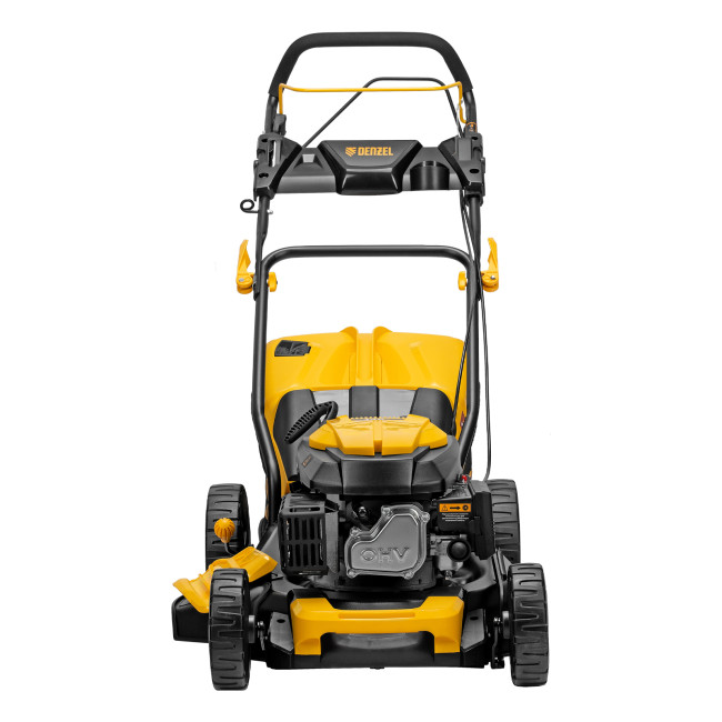 Газонокосилка бензиновая GLD-460SP, 146 куб.см, ширина 46 см, привод 7 уровней, травосборник 50 л Denzel в Новосибирске