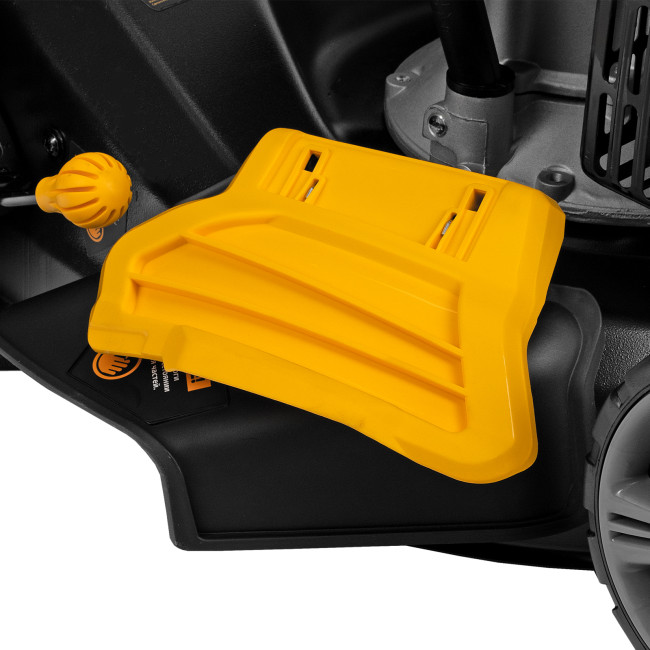 Газонокосилка бензиновая GLD-460SP, 146 куб.см, ширина 46 см, привод 7 уровней, травосборник 50 л Denzel в Новосибирске