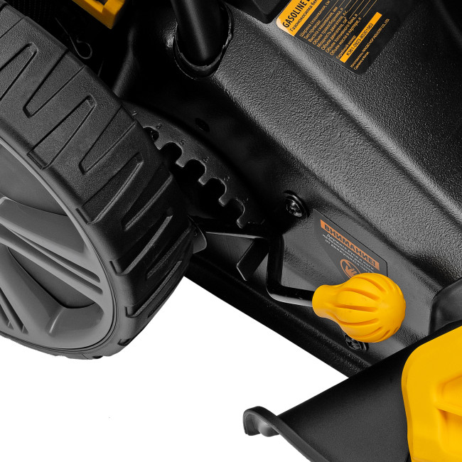 Газонокосилка бензиновая GLD-460SP, 146 куб.см, ширина 46 см, привод 7 уровней, травосборник 50 л Denzel в Новосибирске