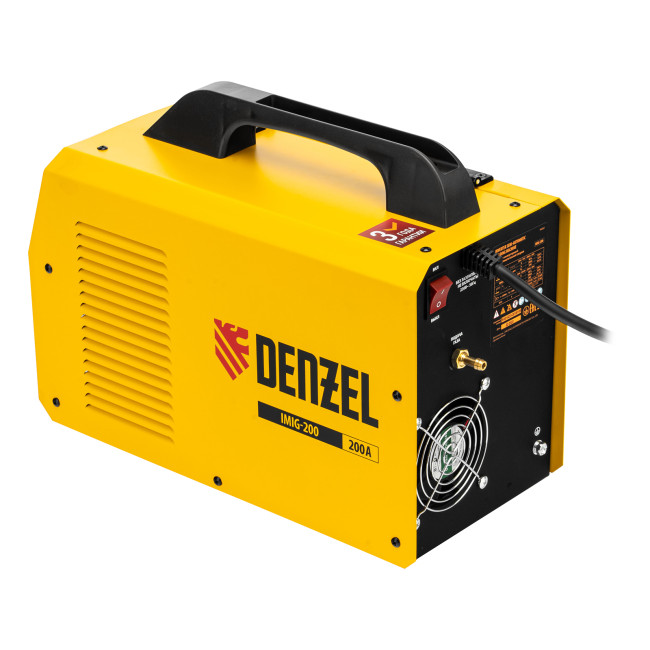 Аппарат инвертор. полуавтомат. cварки IMIG-200, 200 А, ПВ 60%, катушка 5 кг Denzel в Новосибирске