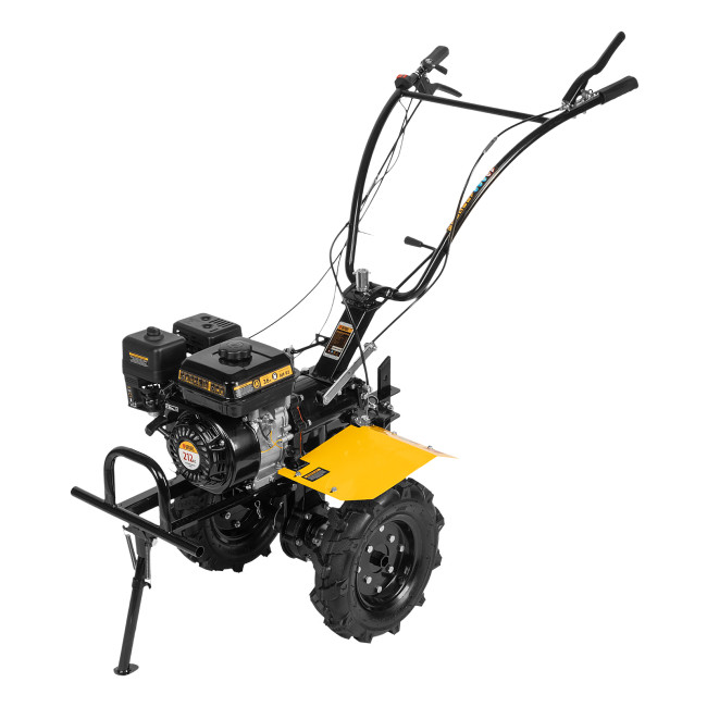 Мотоблок DPT-270X, 7 л.с., диск.сцеп, шир 90 см, глуб 35 см,фрез 3х4,ВОМ,скор 2В/1Н,кол 8" Denzel в Новосибирске