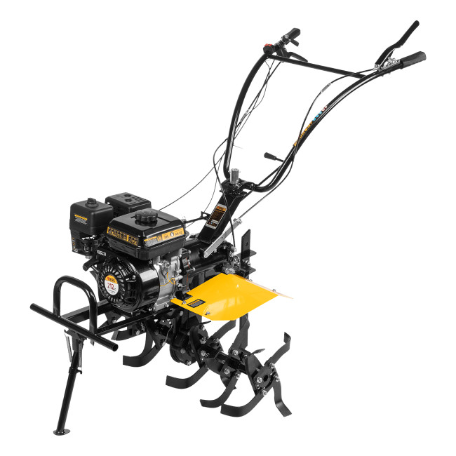 Мотоблок DPT-270X, 7 л.с., диск.сцеп, шир 90 см, глуб 35 см,фрез 3х4,ВОМ,скор 2В/1Н,кол 8" Denzel в Новосибирске