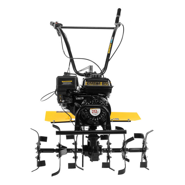 Мотоблок DPT-270X, 7 л.с., диск.сцеп, шир 90 см, глуб 35 см,фрез 3х4,ВОМ,скор 2В/1Н,кол 8" Denzel в Новосибирске