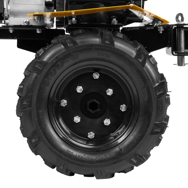 Мотоблок DPT-270X, 7 л.с., диск.сцеп, шир 90 см, глуб 35 см,фрез 3х4,ВОМ,скор 2В/1Н,кол 8" Denzel в Новосибирске