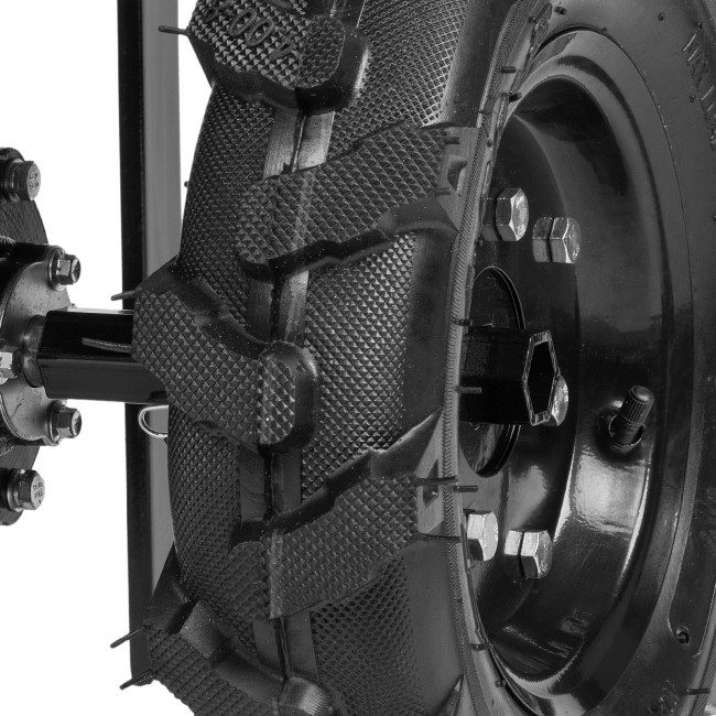 Мотоблок DPT-270X, 7 л.с., диск.сцеп, шир 90 см, глуб 35 см,фрез 3х4,ВОМ,скор 2В/1Н,кол 8" Denzel в Новосибирске