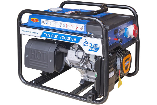 Бензиновый генератор 7 кВт с АВР TSS SGG 7000E3A в Новосибирске