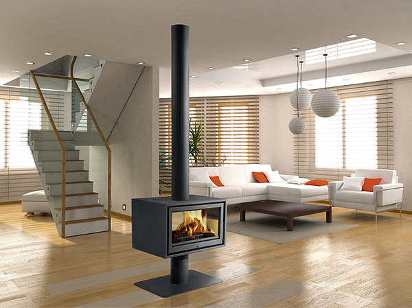 Печь-камин Solzaima Slim Box в Новосибирске