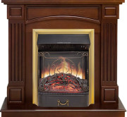 Каминокомплект Boston - Темный дуб (Высота 925см) с очагом Majestic FX M Brass Каминокомплект Boston - Темный дуб (Высота 925см) с очагом Majestic FX M Brass