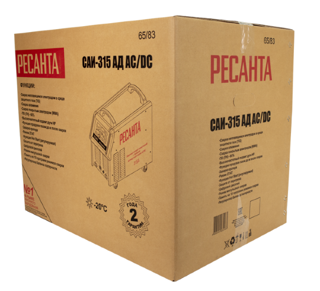 Сварочный аппарат инверторный Ресанта САИ-315АД (АС/DC) в Новосибирске