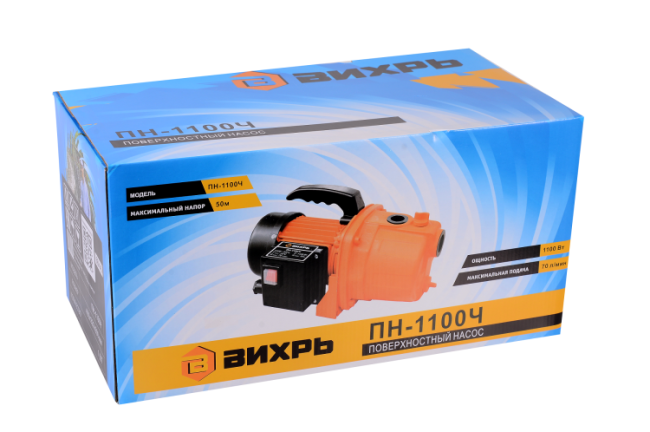 Поверхностный насос ВИХРЬ ПН-1100Ч в Новосибирске