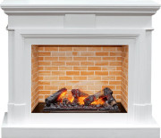 Каминокомплект Coventry - Белый / Кирпич с очагом Cassette 600 NH