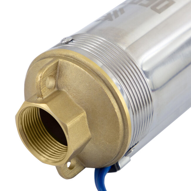 Скважинный насос DWC-4-140, центробежный, диаметр 4", 2000 Вт, 6000 л/ч, напор 140 м Denzel в Новосибирске