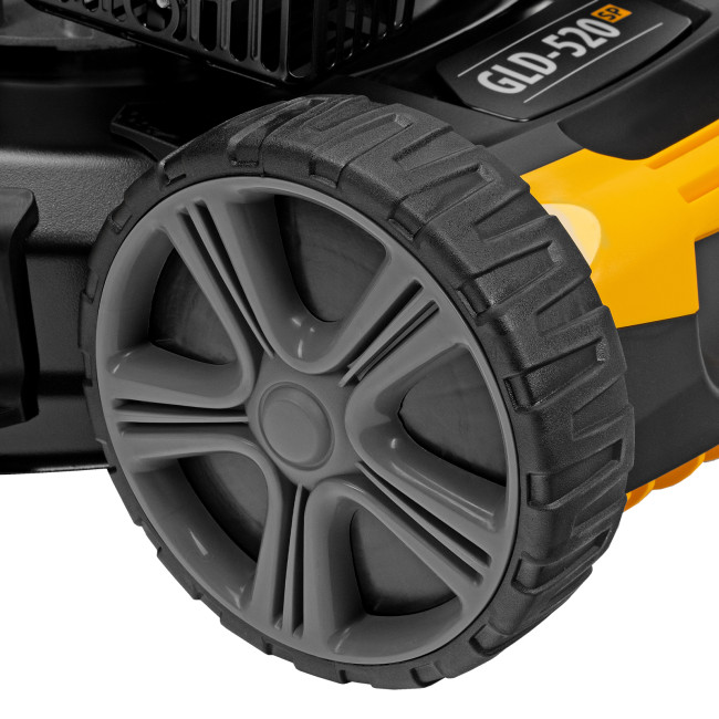 Газонокосилка бензиновая GLD-520SP, 196 куб.см, ширина 52 см, привод, 7 уровней,травосборник 60 л Denzel в Новосибирске