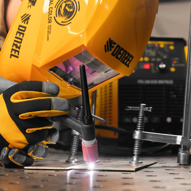 Аппарат инвертор. аргонодуговой сварки ITIG-200 ACDC Mix Pulse, 200 А, ПВ 60% Denzel в Новосибирске