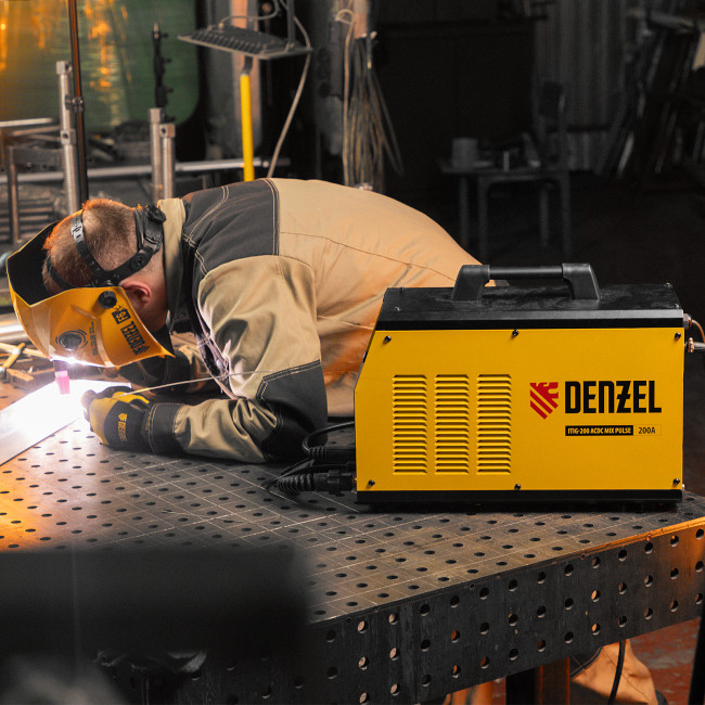 Аппарат инвертор. аргонодуговой сварки ITIG-200 ACDC Mix Pulse, 200 А, ПВ 60% Denzel в Новосибирске