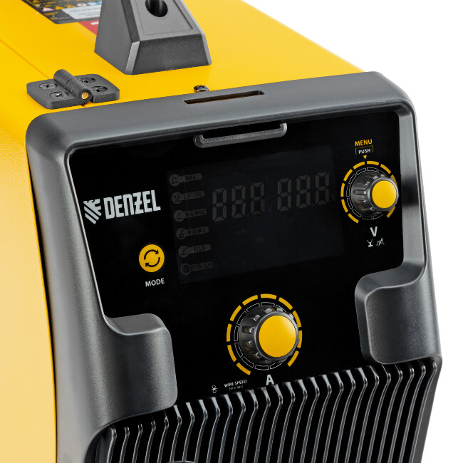 Аппарат инвертор. полуавтомат. cварки IMIG-185SDR, 180 А, ПВ 60%, катушка 5 кг Denzel в Новосибирске