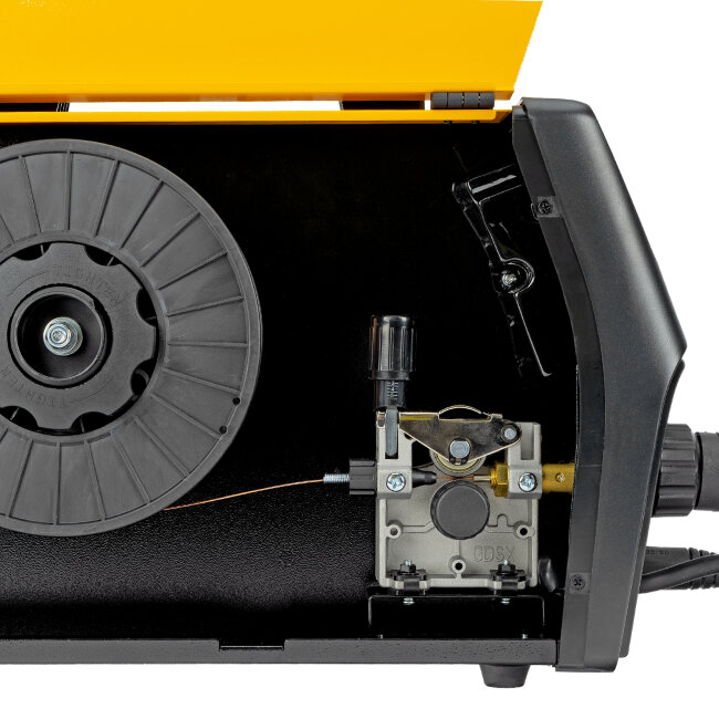 Аппарат инвертор. полуавтомат. cварки IMIG-185SDR, 180 А, ПВ 60%, катушка 5 кг Denzel в Новосибирске
