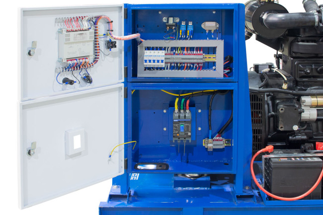 Дизельный генератор ТСС АД-60С-Т400 в погодозащитном кожухе в Новосибирске