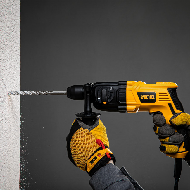 Перфоратор электрический RH-400-12, SDS-plus, 400 Вт, 1.2 Дж, 2 режима Denzel в Новосибирске