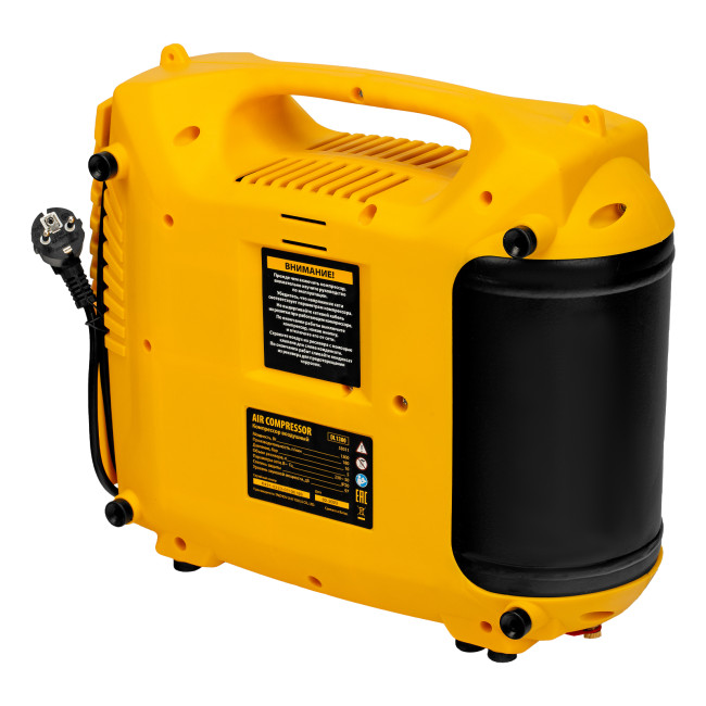 Компрессор воздушный DL1300, 10 бар, 1,3 кВт 180 л/мин 5 л, с набором аксессуаров Denzel в Новосибирске