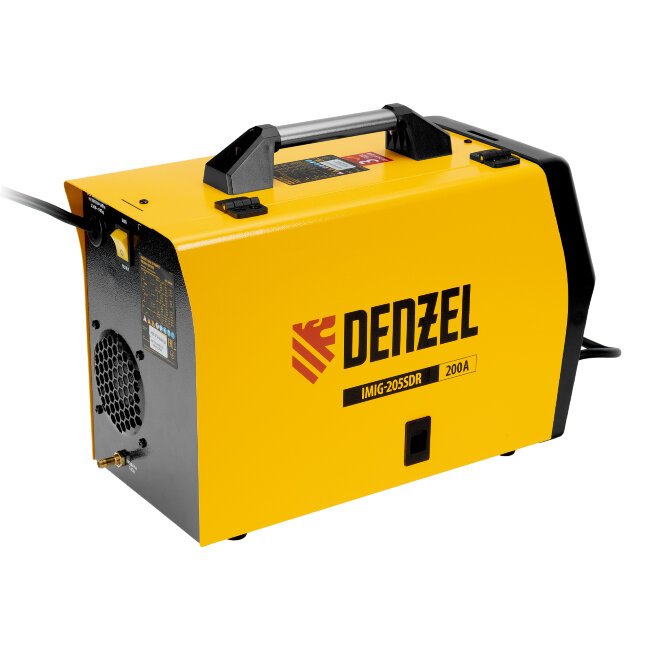 Аппарат инвертор. полуавтомат. cварки IMIG-205SDR, 200 А, ПВ 60%, катушка 5 кг Denzel в Новосибирске