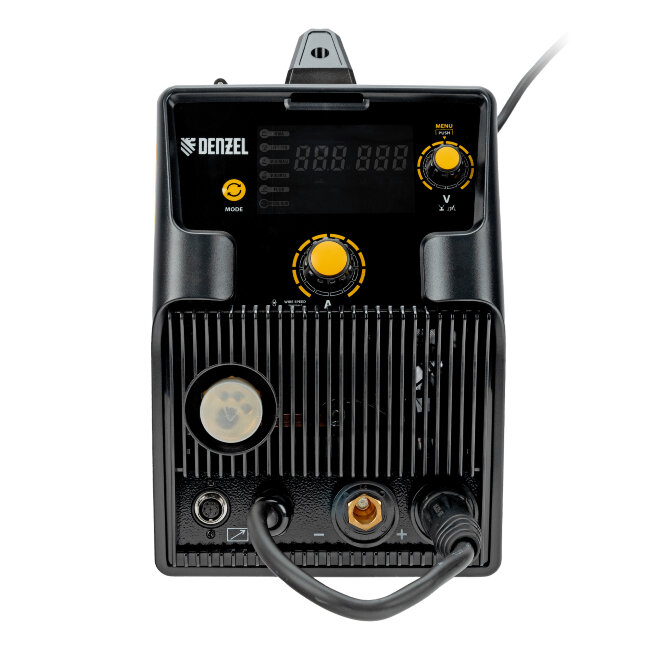 Аппарат инвертор. полуавтомат. cварки IMIG-205SDR, 200 А, ПВ 60%, катушка 5 кг Denzel в Новосибирске