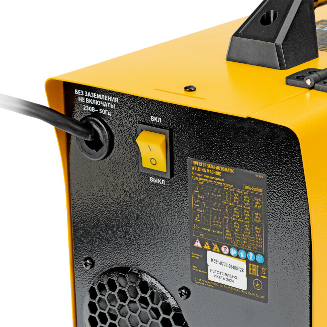 Аппарат инвертор. полуавтомат. cварки IMIG-205SDR, 200 А, ПВ 60%, катушка 5 кг Denzel в Новосибирске