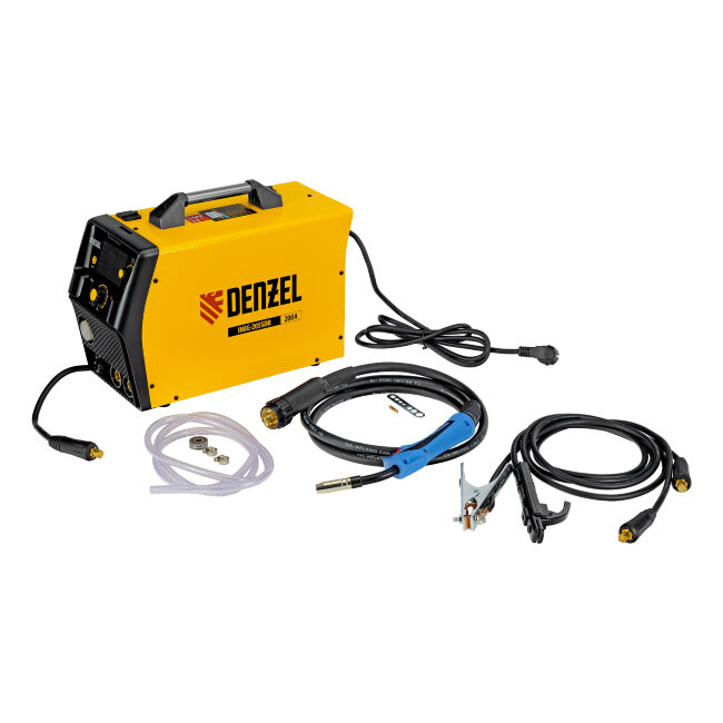 Аппарат инвертор. полуавтомат. cварки IMIG-205SDR, 200 А, ПВ 60%, катушка 5 кг Denzel в Новосибирске