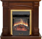 Каминокомплект Boston - Темный дуб (Высота 925см) с очагом Majestic FX Brass Каминокомплект Boston - Темный дуб (Высота 925см) с очагом Majestic FX Brass