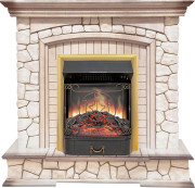 Каминокомплект Preston - Белый/Слоновая кость с патиной с очагом Majestic FX Brass Каминокомплект Preston - Белый/Слоновая кость с патиной с очагом Majestic FX Brass