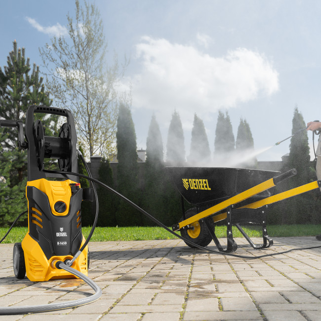 Моечная машина высокого давления R-165D, 2200 Вт, 165 бар, 7 л/мин, с барабаном Denzel в Новосибирске
