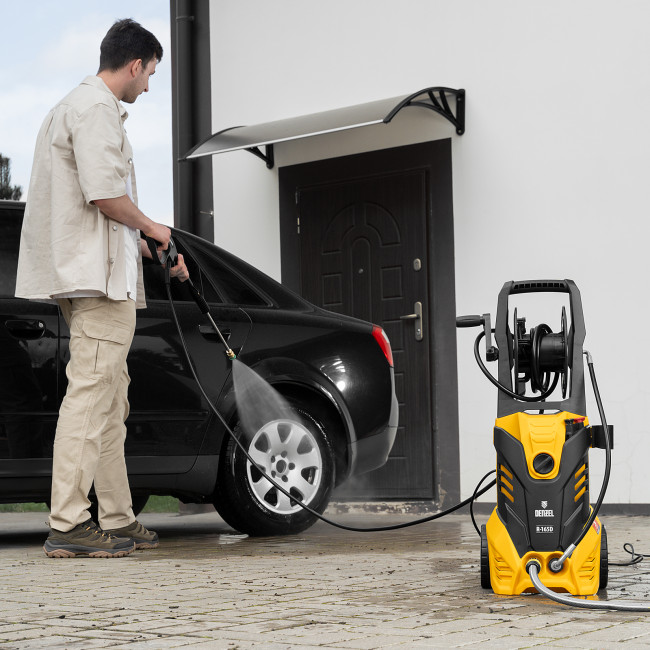 Моечная машина высокого давления R-165D, 2200 Вт, 165 бар, 7 л/мин, с барабаном Denzel в Новосибирске