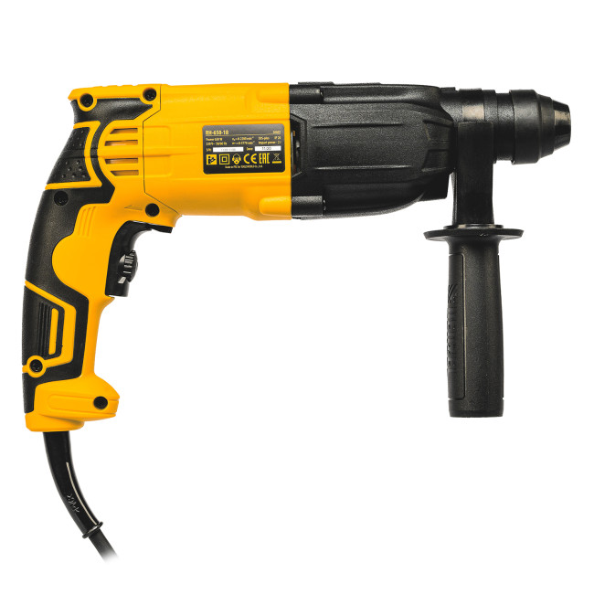 Перфоратор электрический RH-650-18, SDS-plus, 650 Вт, 2.0 Дж, 3 плюс 1 режим Denzel в Новосибирске Перфоратор электрический RH-650-18, SDS-plus, 650 Вт, 2.0 Дж, 3 плюс 1 режим Denzel в Новосибирске