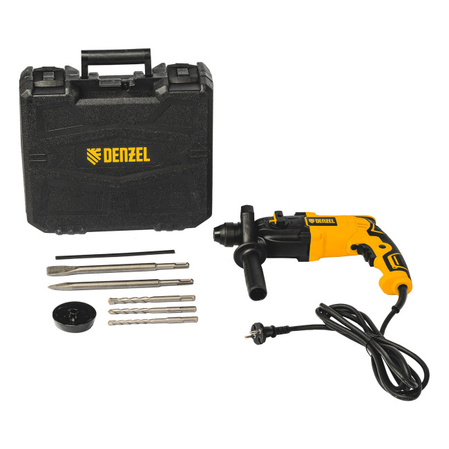 Перфоратор электрический RH-650-18, SDS-plus, 650 Вт, 2.0 Дж, 3 плюс 1 режим Denzel в Новосибирске Перфоратор электрический RH-650-18, SDS-plus, 650 Вт, 2.0 Дж, 3 плюс 1 режим Denzel в Новосибирске