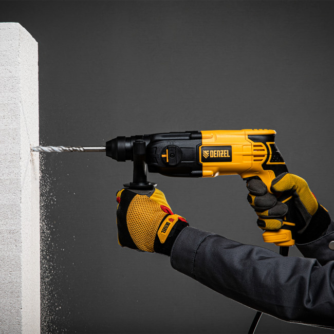 Перфоратор электрический RH-650-18, SDS-plus, 650 Вт, 2.0 Дж, 3 плюс 1 режим Denzel в Новосибирске Перфоратор электрический RH-650-18, SDS-plus, 650 Вт, 2.0 Дж, 3 плюс 1 режим Denzel в Новосибирске