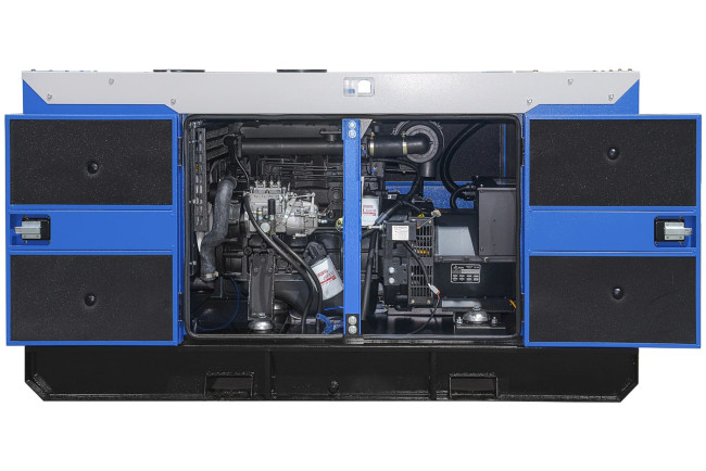 Дизельный генератор ТСС АД-20С-Т400 в шумозащитном кожухе в Новосибирске