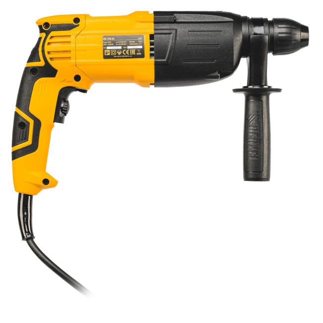 Перфоратор электрический RH-750-24, SDS-plus, 750 Вт, 2.5 Дж, 3 режима Denzel в Новосибирске