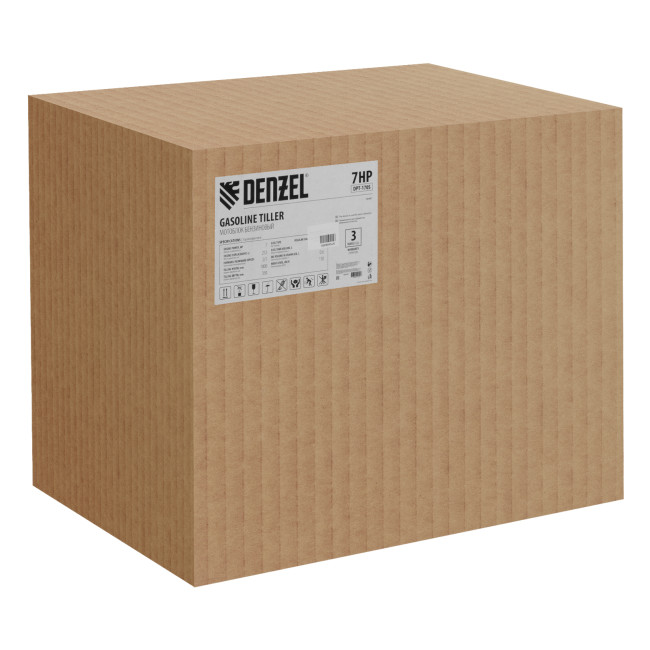 Мотоблок DPT-170S, 7 л.с., ремен.сцеп, фрез 3х4, ШОМ, передачи 2В/1Н Denzel в Новосибирске