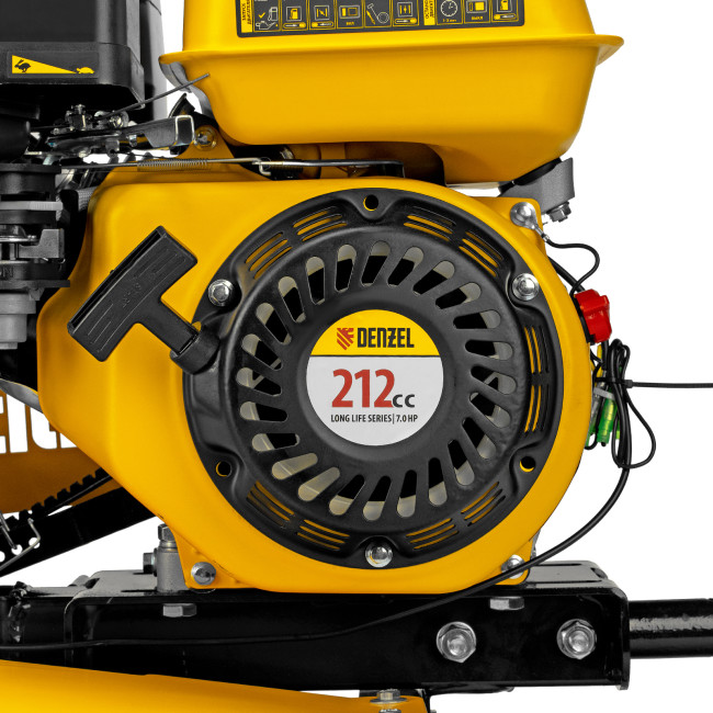 Мотоблок DPT-170S, 7 л.с., ремен.сцеп, фрез 3х4, ШОМ, передачи 2В/1Н Denzel в Новосибирске