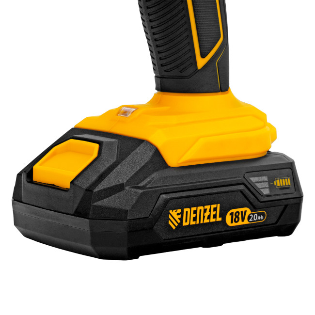 Дрель-шуруповерт аккумуляторная ударная CID-18-02BM, Li-Ion, 18 В, 2 акк. Denzel в Новосибирске