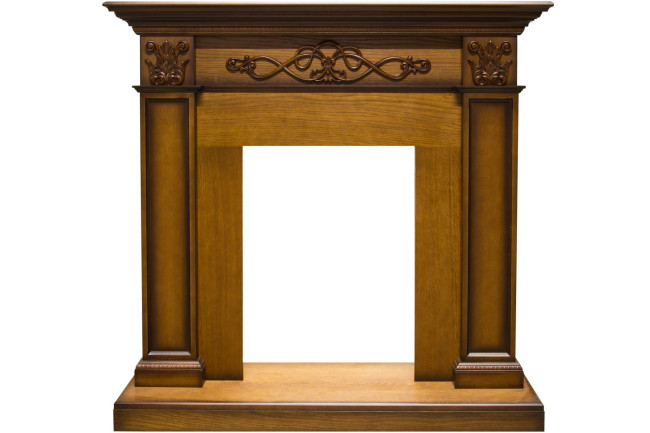 Каминокомплект Verona - Дуб антик с очагом Danville Brass FB2 в Новосибирске
