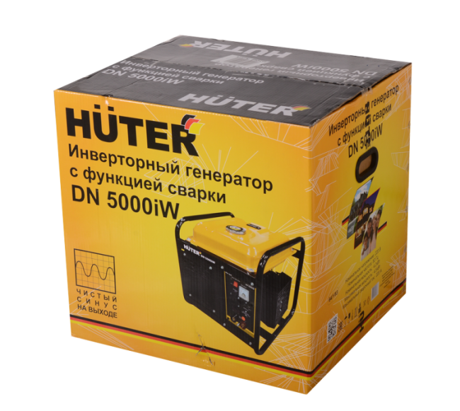 Электрогенератор инверторный DN 5000iW, с функцией сварки Huter в Новосибирске