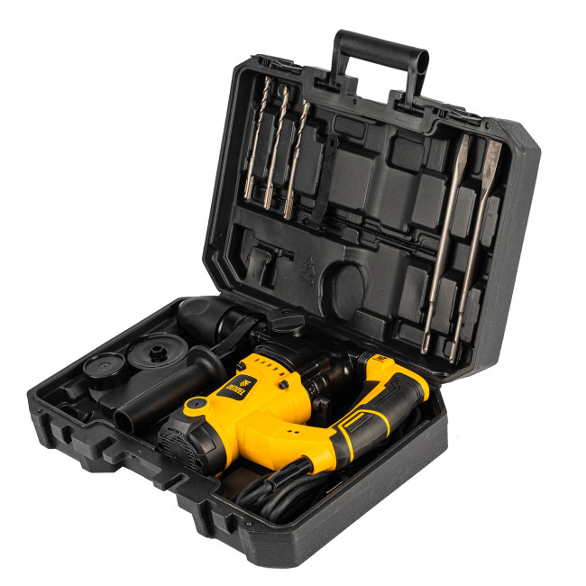 Перфоратор электрический RHV-1100-26, SDS-plus, 1100 Вт, 4 Дж, 3 режима Denzel в Новосибирске