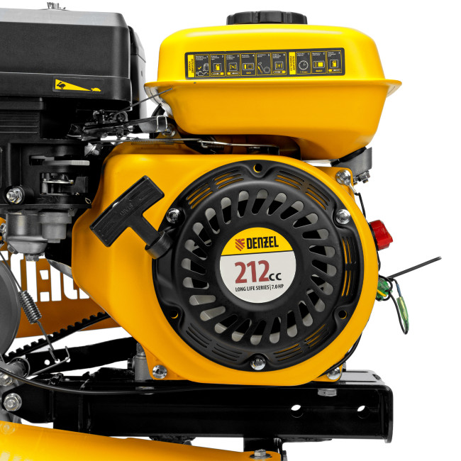 Мотоблок DPT-170SB, 7 л.с., ремен.сцеп, фрез 3х4, ШОМ, без колес, передачи 2В/1Н Denzel в Новосибирске