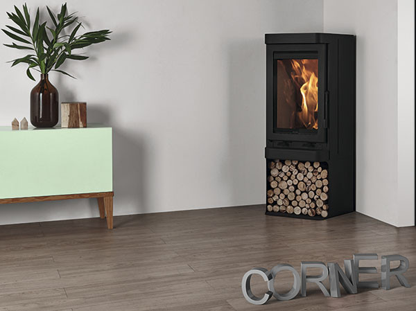 Печь-камин угловая Solzaima Tek Corner в Новосибирске