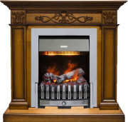 Каминокомплект Verona - Дуб антик с очагом Danville Chrome FB2