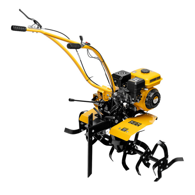 Мотоблок DPT-270SB, 7 л.с., ремен.сцеп, фрез 3х4, ШОМ, без колес, передачи 2В/1Н Denzel в Новосибирске